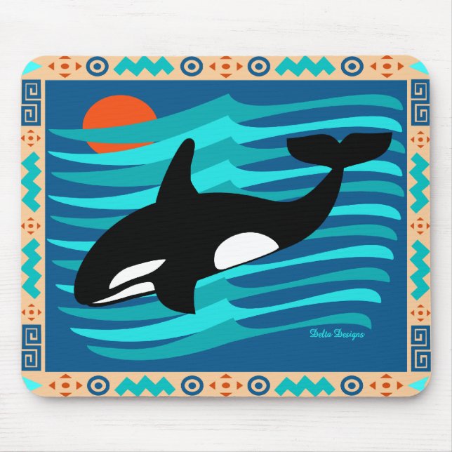 Mousepad Tapete do rato da orca (Frente)