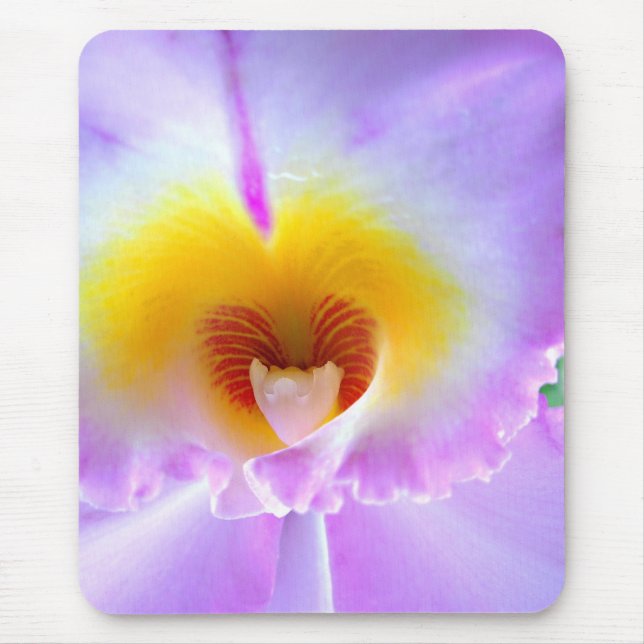Mousepad Tapete do rato da orquídea da lavanda (Frente)