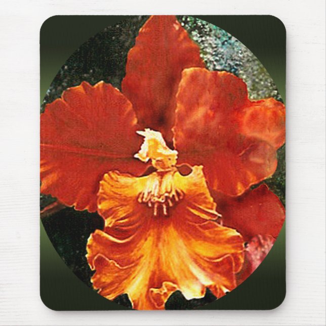 Mousepad Tapete do rato da orquídea do tigre (Frente)