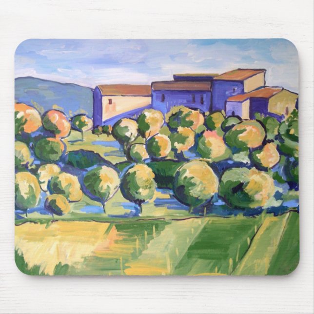 Mousepad Tapete do rato da paisagem de Tuscan (Frente)