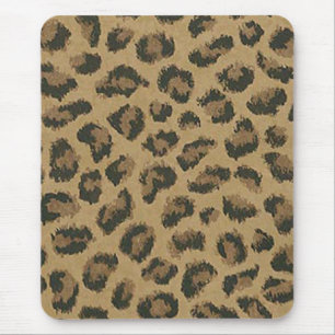 Mousepad Tapete do rato da pele do leopardo