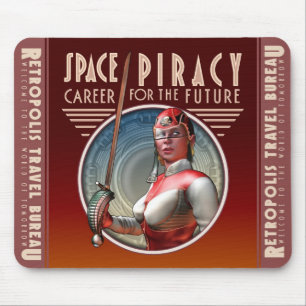 Mousepad Tapete do rato da pirataria do espaço