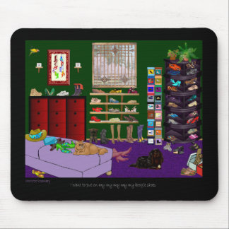 Mousepad Tapete do rato da sala dos calçados