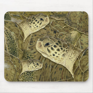Mousepad Tapete do rato da tartaruga verde