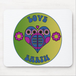 Mousepad Tapete do rato da terra do amor