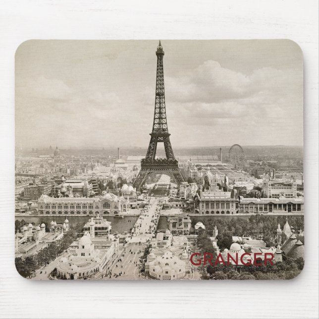 Mousepad Tapete do rato da torre Eiffel (Frente)
