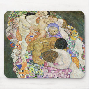 Mousepad Tapete do rato da vida e da morte de Gustavo Klimt