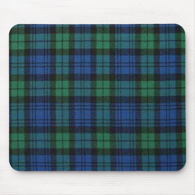 Mousepad Tapete do rato da xadrez de Tartan de Campbell (Frente)