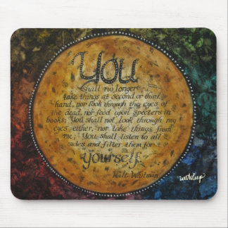 Mousepad Tapete do rato das citações de Walt Whitman pelo