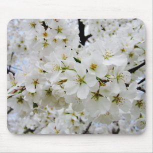 Mousepad Tapete do rato das flores de cerejeira 3