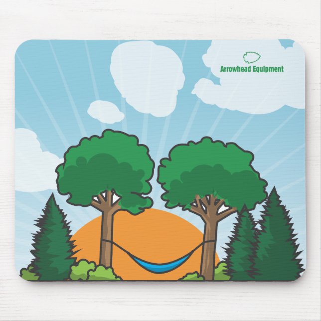 Mousepad Tapete do rato de acampamento do Hammock (Frente)