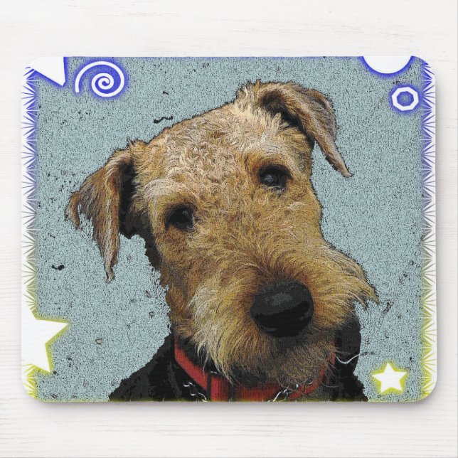 Mousepad Tapete do rato de Airedale (Frente)