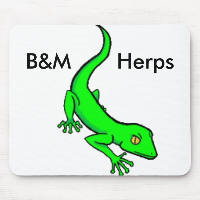 Mousepad Tapete do rato de B&M Herps (Frente)