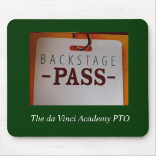 Mousepad Tapete do rato de bastidores da passagem