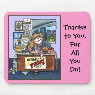 Mousepad Tapete do rato de Bearly sexta-feira