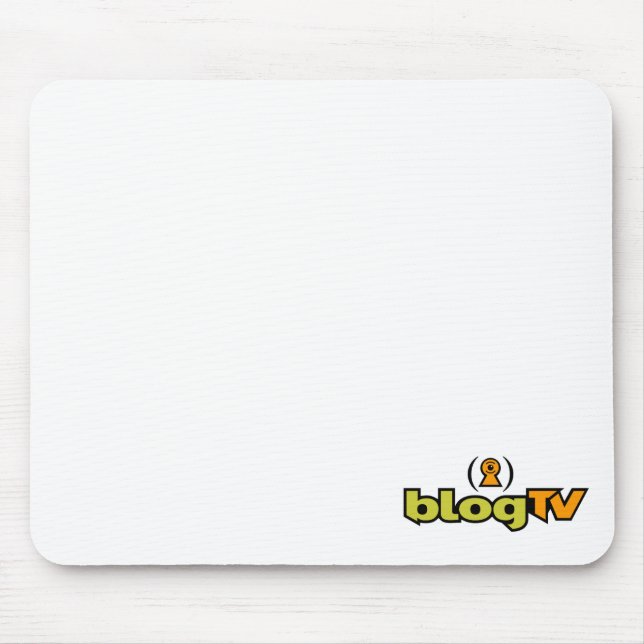 Mousepad Tapete do rato de BlogTV (branco) (Frente)
