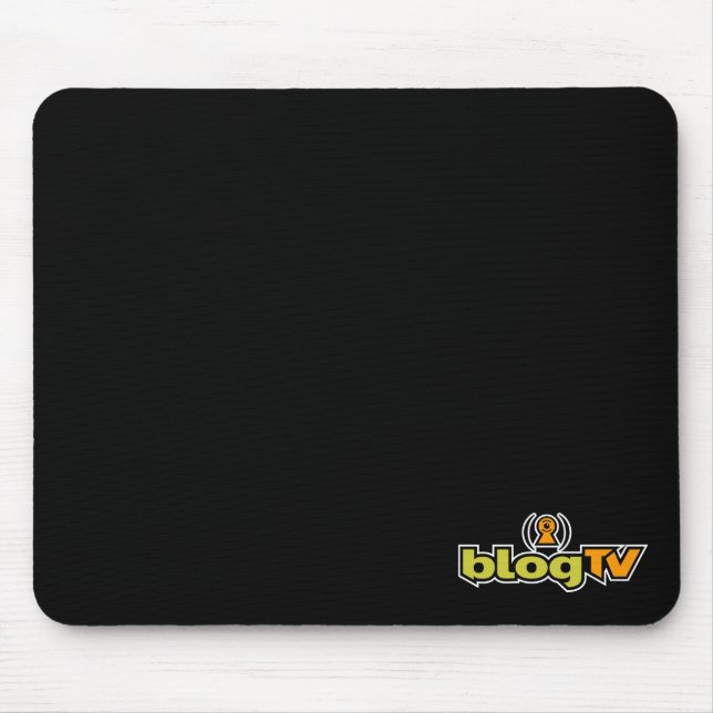 Mousepad Tapete do rato de BlogTV (preto) (Frente)