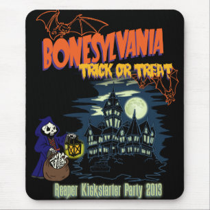 Mousepad Tapete do rato de Bonesylvania
