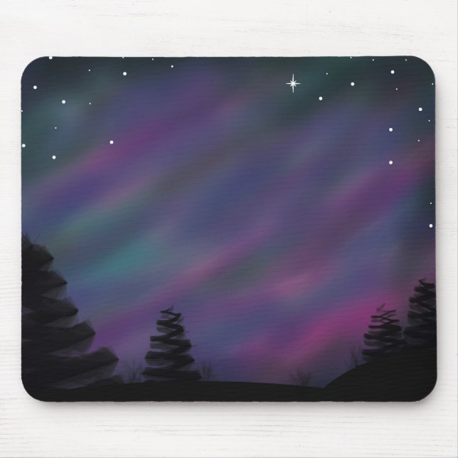 Mousepad Tapete do rato de Borealis da Aurora (Frente)