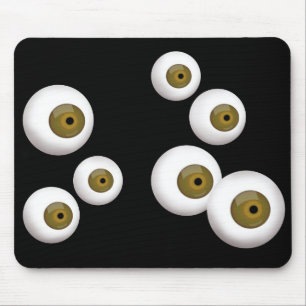 Mousepad Tapete do rato de borracha do globo ocular