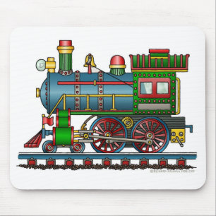 Mousepad Tapete do rato de Choo Choo do motor de vapor do