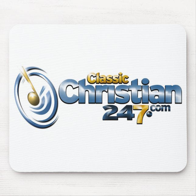 Mousepad tapete do rato de ClassicChristian247.com (Frente)