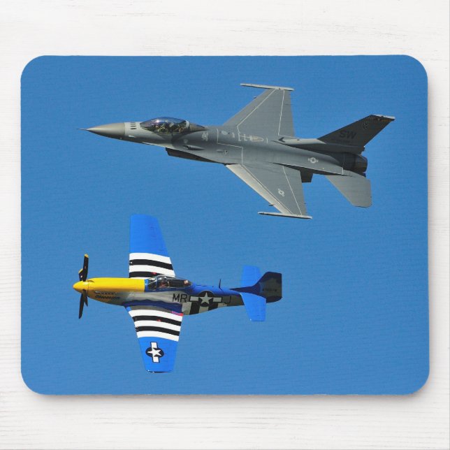 Mousepad Tapete do rato de combate do falcão F-16 & do (Frente)