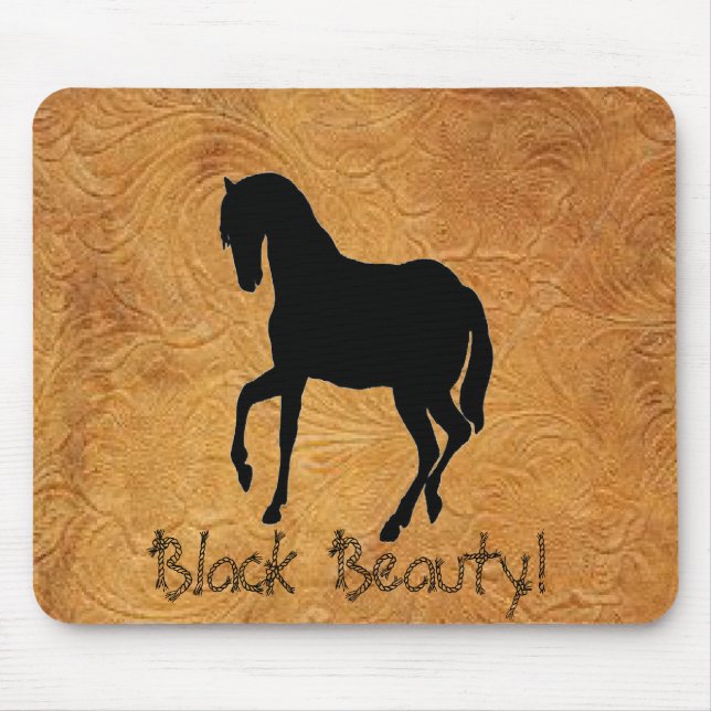 Mousepad Tapete do rato de couro do design w/Horse do (Frente)