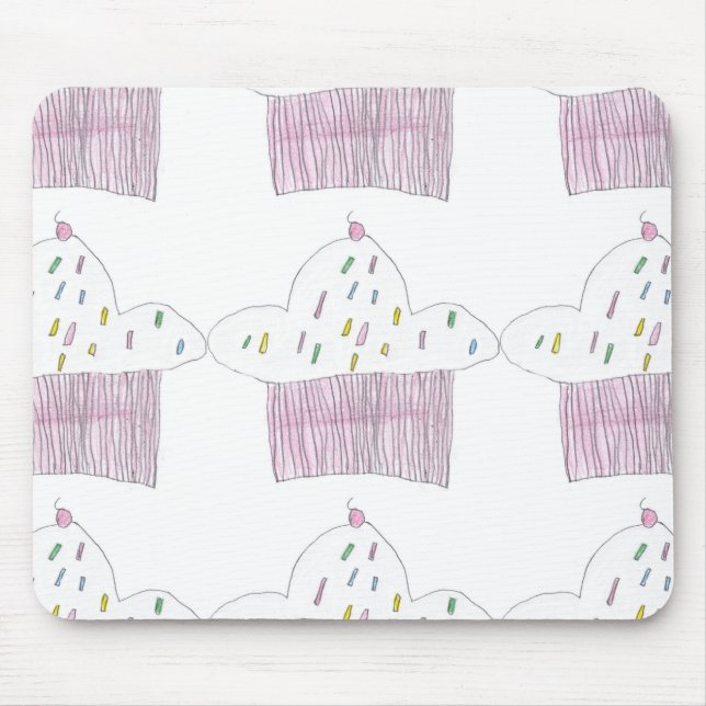 Mousepad Tapete do rato de Cupcakey (Frente)