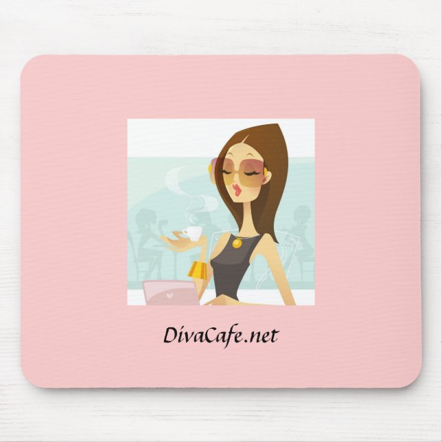 Mousepad Tapete do rato de DivaCafe (Frente)