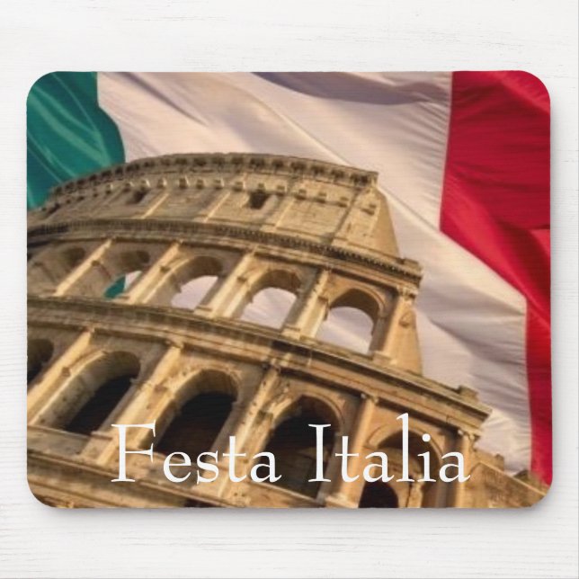 Mousepad Tapete do rato de Festa Italia (Frente)