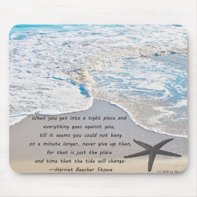 Mousepad Tapete do rato de giro da maré (Frente)