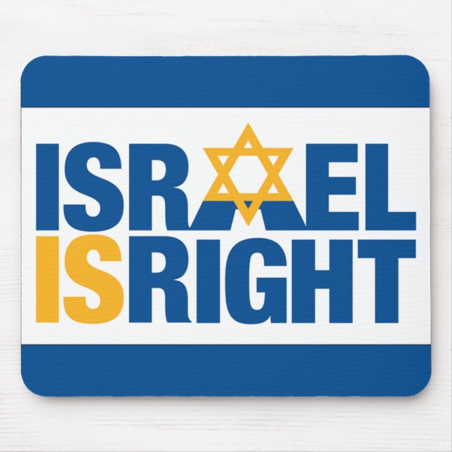 Mousepad Tapete do rato de Israel Isright (Frente)