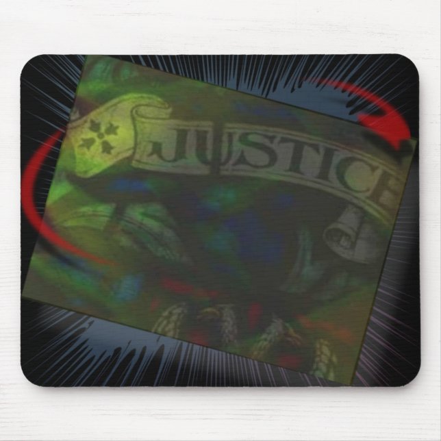 Mousepad Tapete do rato de justiça (Frente)