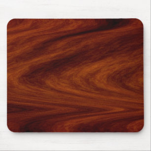 Mousepad tapete do rato de madeira da grão