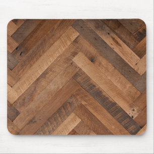 Mousepad Tapete do rato de madeira recuperado