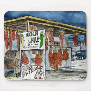 Mousepad tapete do rato de New mexico do pimentão do porta