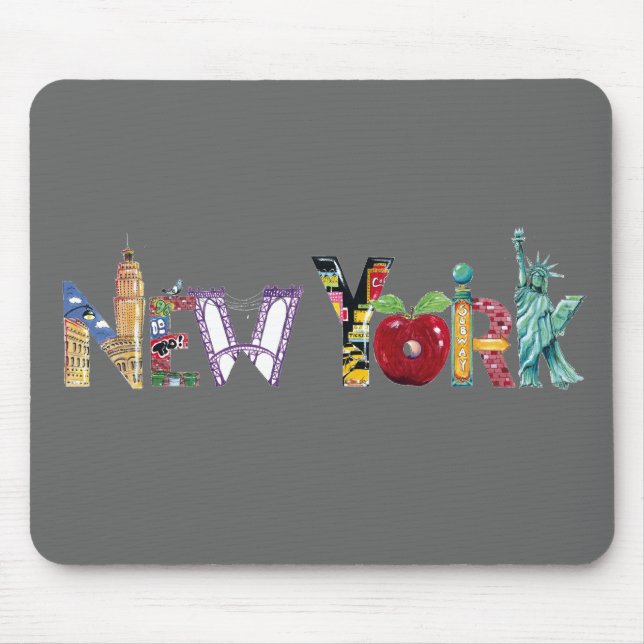 Mousepad Tapete do rato de New York (Frente)