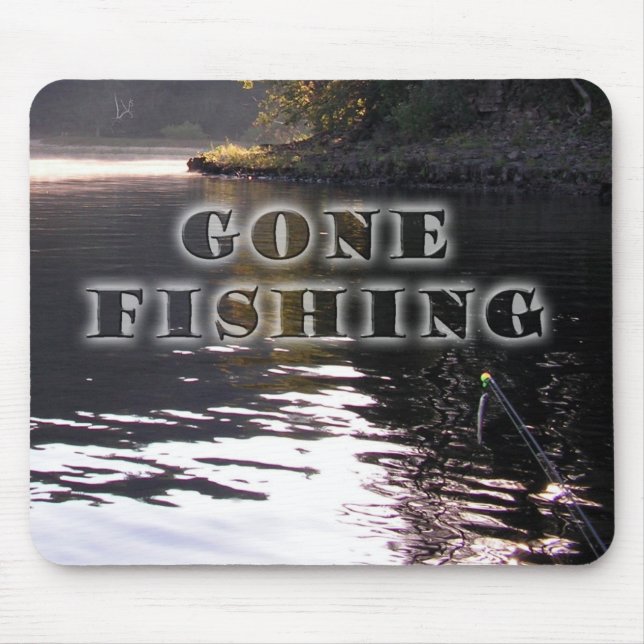 Mousepad Tapete do rato de pesca ido (Frente)