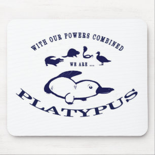 Mousepad Tapete do rato de Platypus - azul