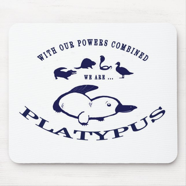 Mousepad Tapete do rato de Platypus - azul (Frente)