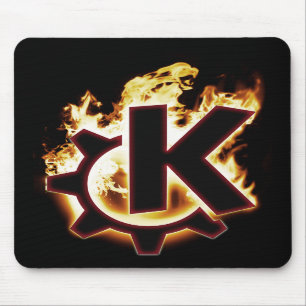 Mousepad Tapete do rato de queimadura do ícone de KDE Linu