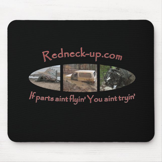 Mousepad tapete do rato de Redneck-up.com (Frente)