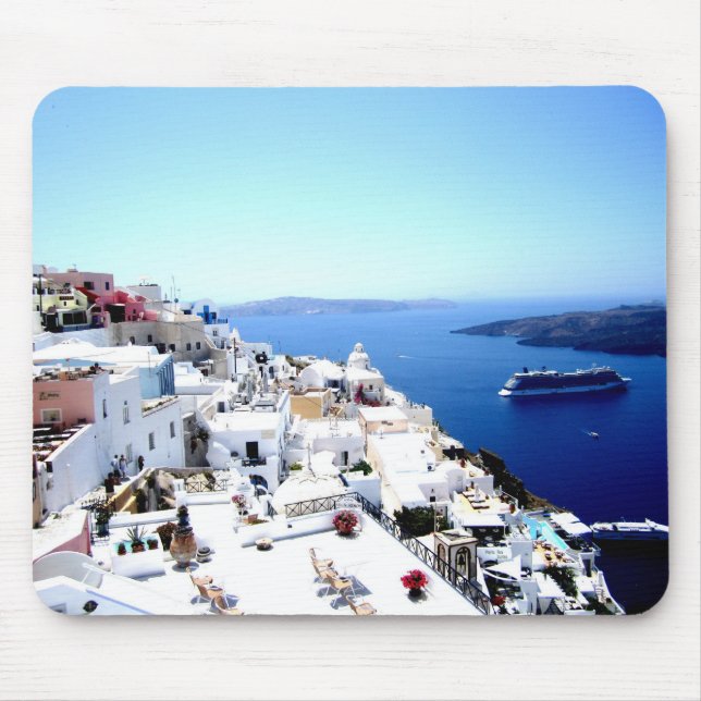 Mousepad Tapete do rato de Santorini (Frente)