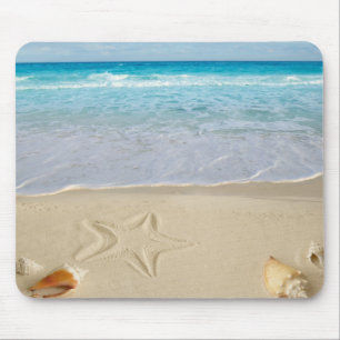 Mousepad Tapete do rato de Shell da praia