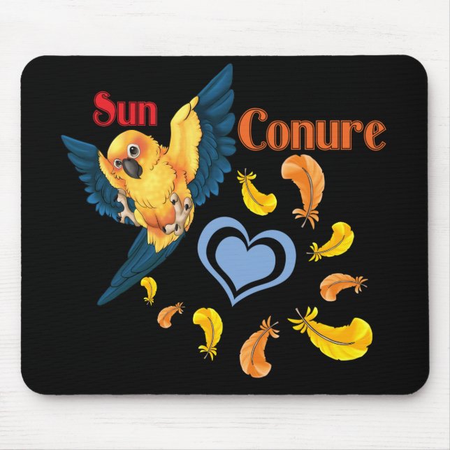 Mousepad Tapete do rato de Sun Conure Cutie (Frente)