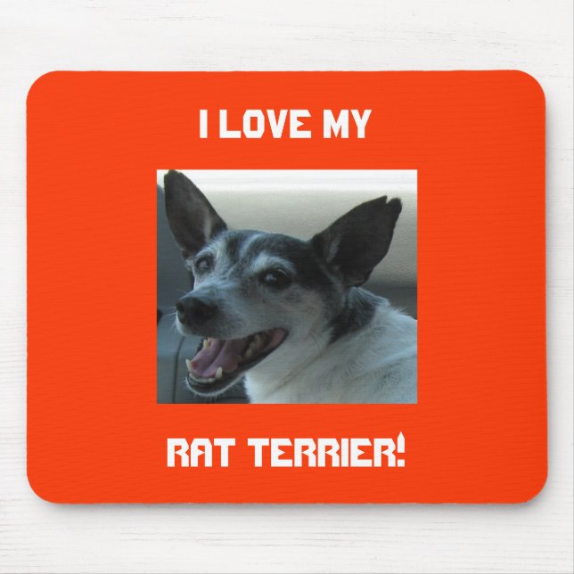 Mousepad Tapete do rato de Terrier de rato (Frente)