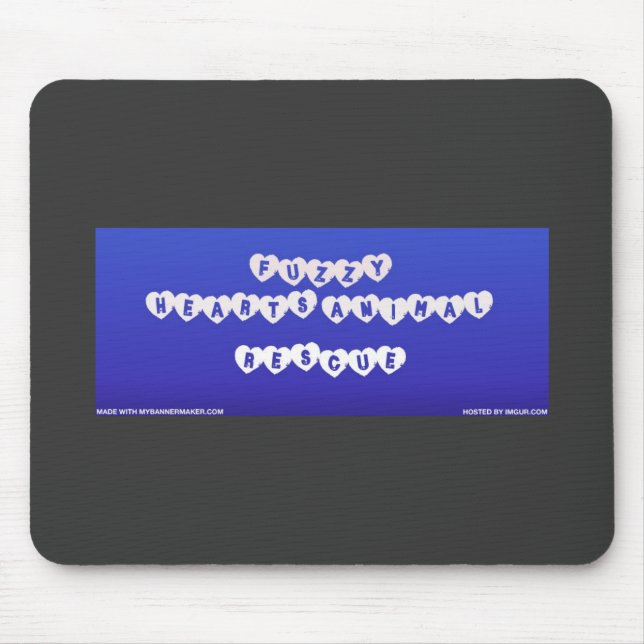 Mousepad Tapete do rato distorcido dos corações (Frente)