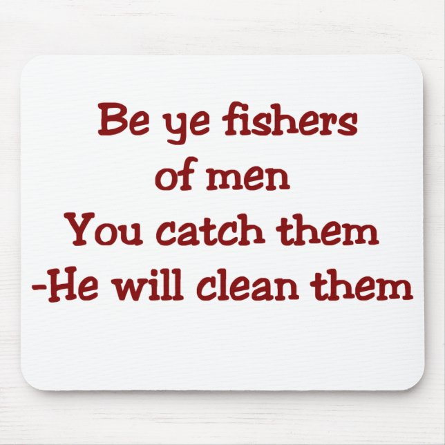 Mousepad Tapete do rato dizendo cristão engraçado (Frente)