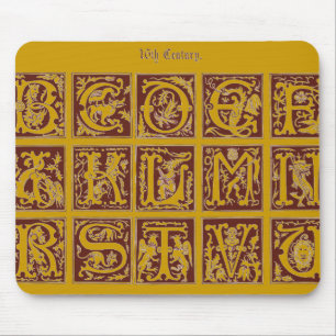 Mousepad Tapete do rato do alfabeto